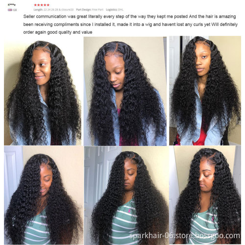 Unprocessed Brazilian Human Hair HD Lace Wig OEM Vendors Water Wave Virgin Cuticle Aligned Full Swiss Lace 100% Human Hair Wig